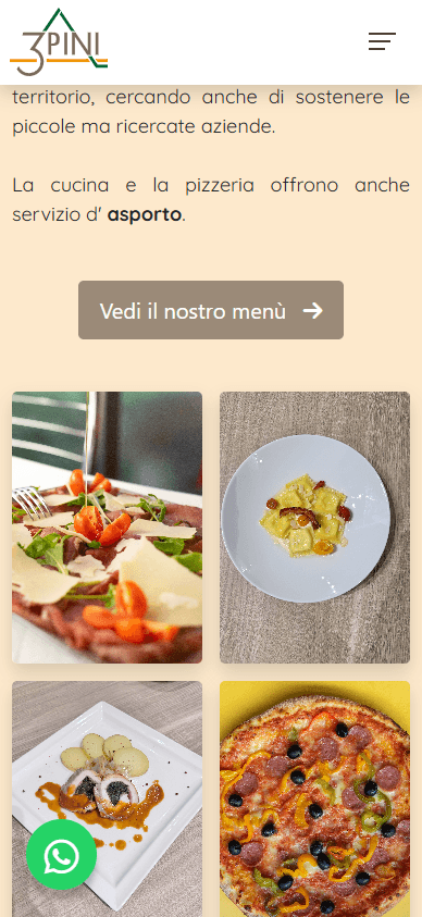 Ristorante Pizzeria Tre Pini mobile screenshot